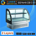 2 Shelves Sliding Glass Door Showcase (SY-CS118B SUNRRY)